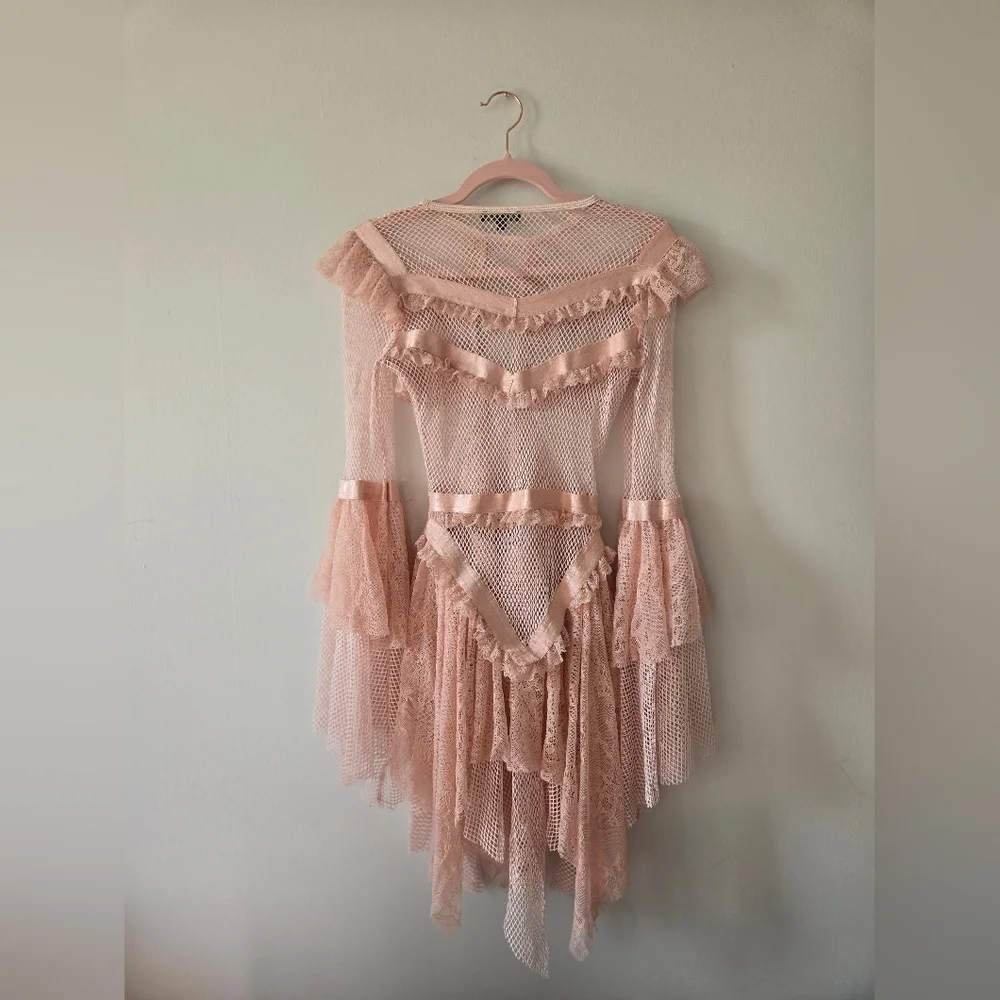 Club Exx Saints & Sinners Fishnet Mini Dress - Picture 3 of 3